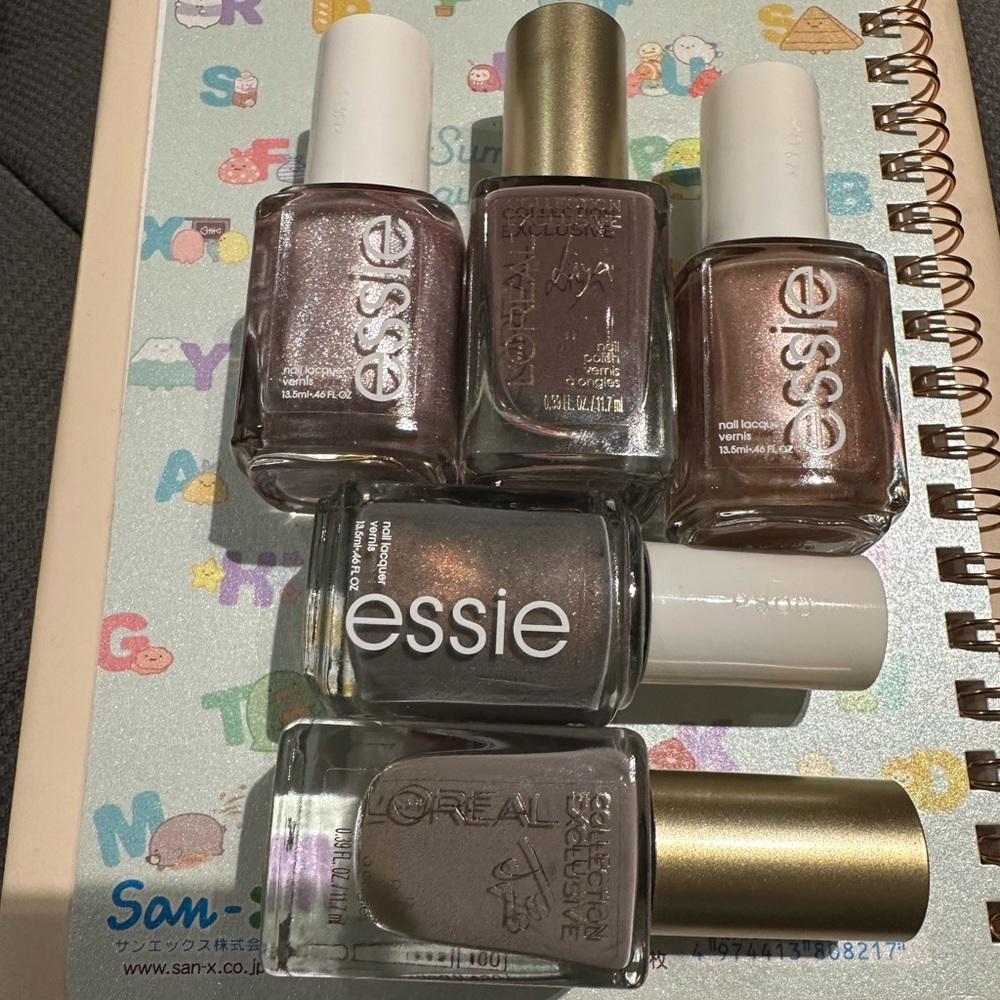 Essie and L'Oreal Nail Polish Set - Neutral Shades